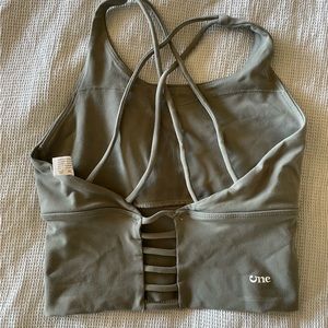 Sage green sport top
